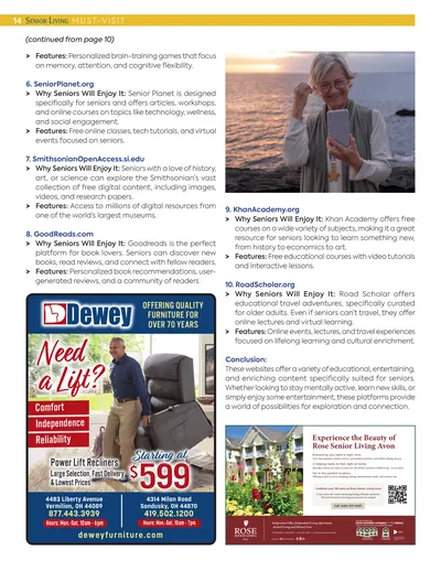 Page 14: 10 Must-Visit Websites, continued